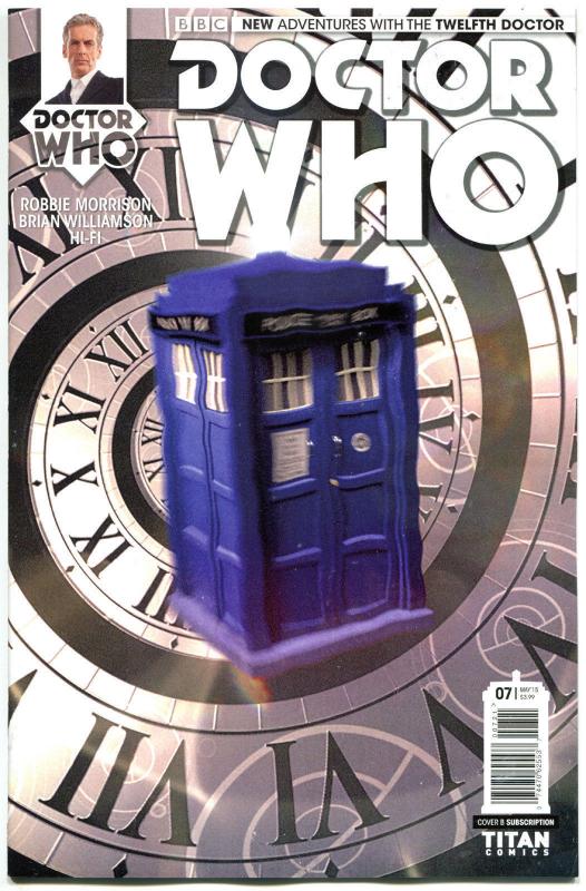 DOCTOR WHO #7 B, NM, 12th, Tardis, 2014, Titan, 1st, more DW in store, Sci-fi