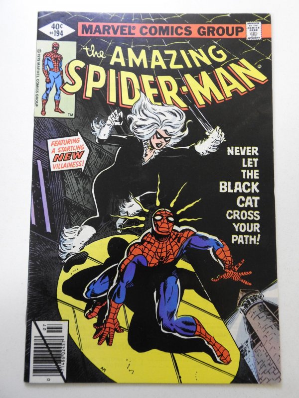 Amazing Spider-Man #194 VF Condition! First appearance of the Black Cat!