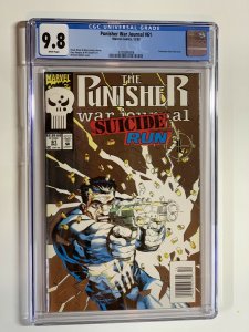 Punisher War Journal 61 Cgc 9.8 Wp Marvel Newsstand Edition