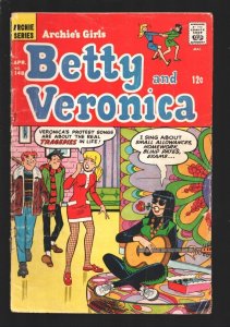 Archie's Girls Betty & Veronica #148 1968-Hippie psychedelic guitar cover-Pin...