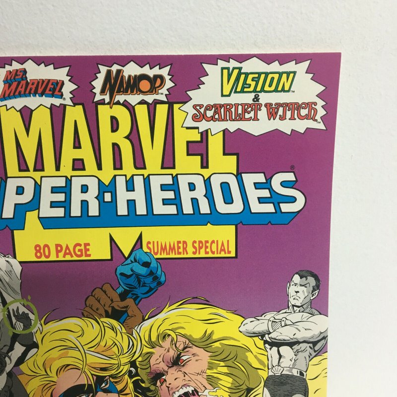 Marvel Super-Heroes Summer Special 1992 Leads to Avengers Annual #10 Sabertooth