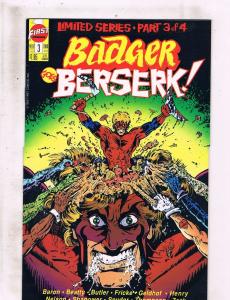 Lot of 4 Badger Goes Berserk! First Comic Books # 1 2 3 4 WT5 