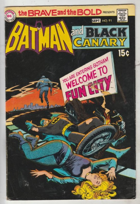 Brave and the Bold, The #91 (Sep-70) VF High-Grade Batman, Black Canary