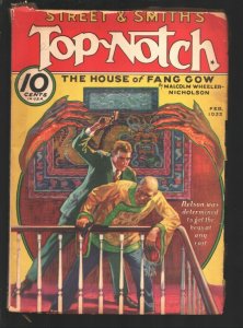 Top Notch 2/1933-1st appearance of Oriental villain Fang Gow-Malcolm Wheeler-...