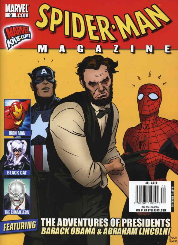 Spider-Man Magazine (2nd Series) #9 VF/NM ; Marvel | Abraham Lincoln