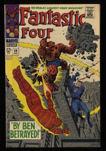 Fantastic Four #69 FN+ 6.5 White Pages Marvel Comics