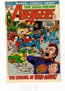 The Avengers #98 (1972) High-Grade VF/NM  Barry (Conan) Smith art key! Utah CERT