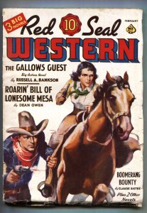 Red Seal Western 2/1940-Good Girl art cover-Rare Pulp Magazine