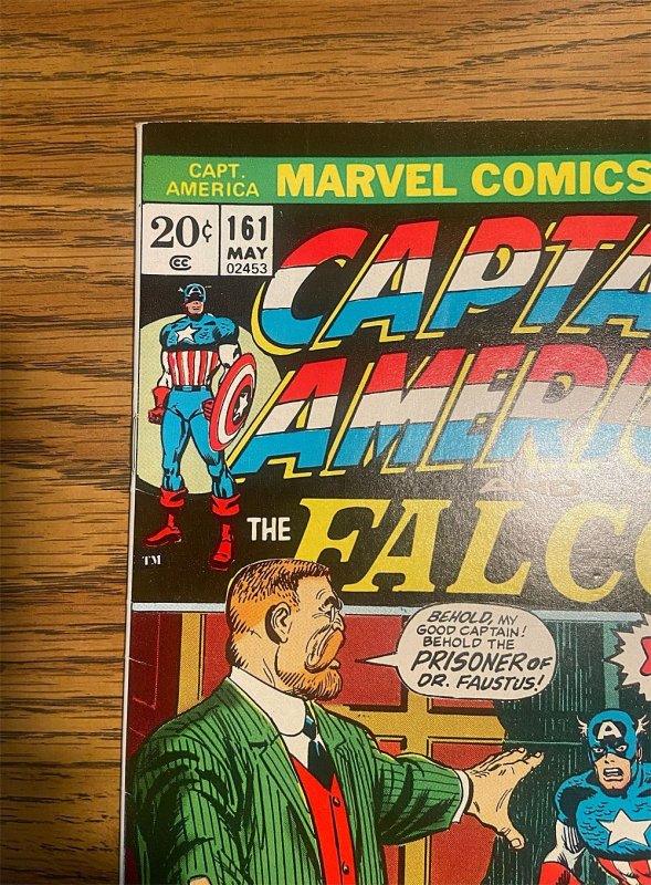 Captain America #161 (6.5 FN+) Steve Englehart , Sal Buscema Cover (1973)