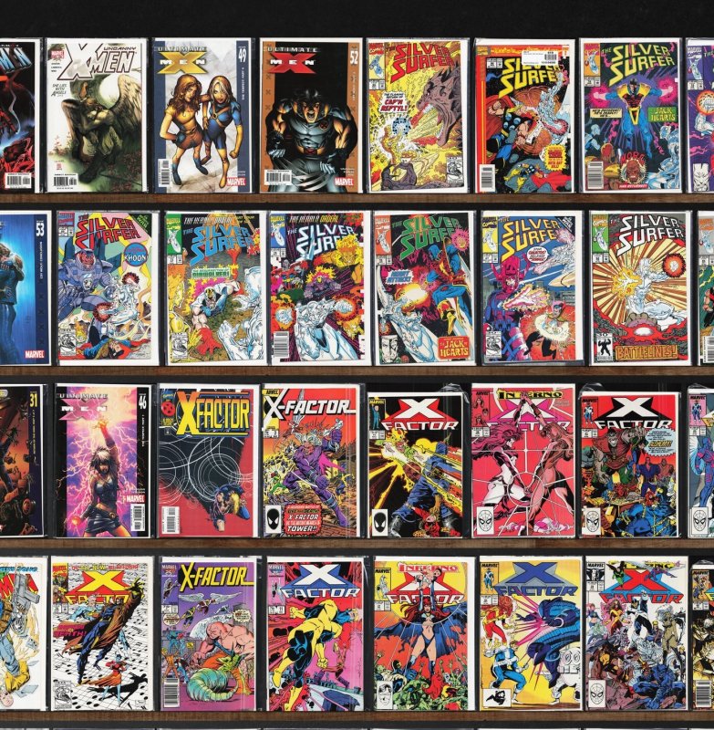 Huge Lot 150+ Comics with Silver Surfer, Ultimate X-Men, X-Factor & More!