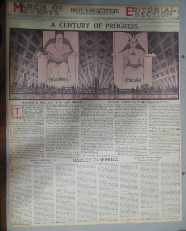 Huge Winsor McCay Editorial Illustration from 6/11/1933 Full Size 15 x 22 inches