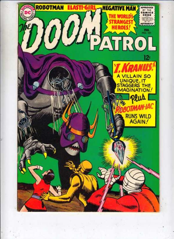 Doom Patrol #101 (Feb-66) FN/VF- Mid-High-Grade Proffesor, Negative Man, Elas...