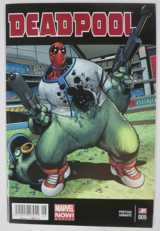 DEADPOOL #5 (Marvel Now Mexico, 2015) Portada/ La Mole  Variant VF-NM/+ Spanish