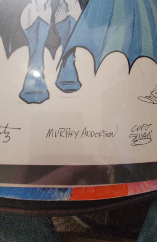 Batman with autographs