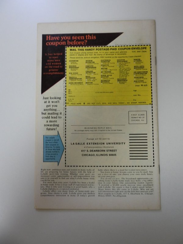 The Avengers #137 (1975) VF- condition stains back cover