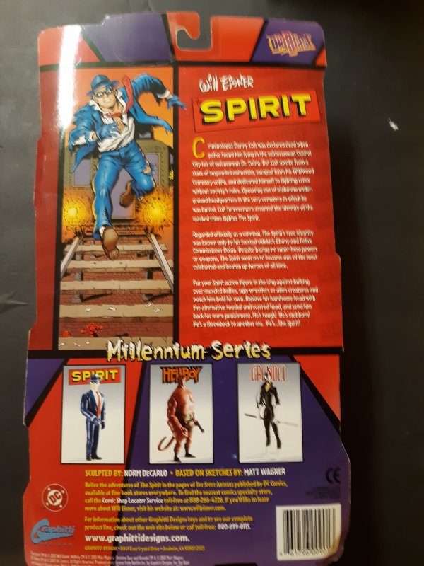 The Spirit Figure Millennium Series 2001 - Will Eisner - Bio Blast - Sealed MOC