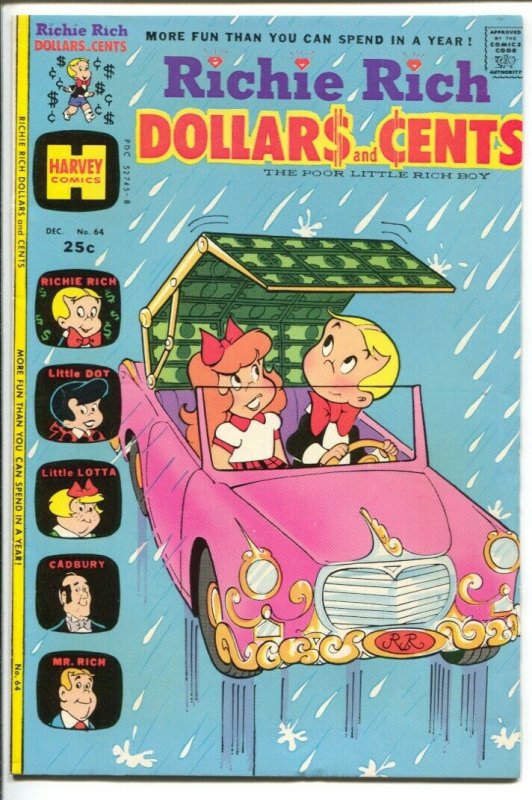 Richie Rich Dollars and Cents #64 1974-Harvey-Little Lotta-Little Dot-VF/NM