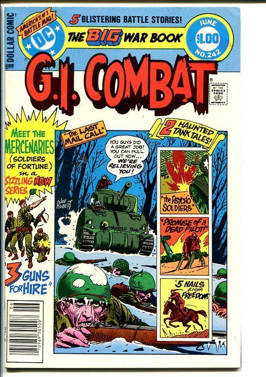 G.I. COMBAT #242-DC WAR-WWII ACTION VF/NM