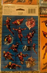 3X Packs 69 stickers Marvel The Armored Avenger Avengers & 14 Autocollants