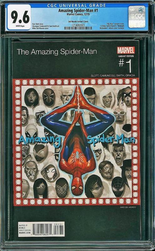 Amazing Spider-man #1 (Marvel, 2015) CGC 9.6 Hip Hop Variant