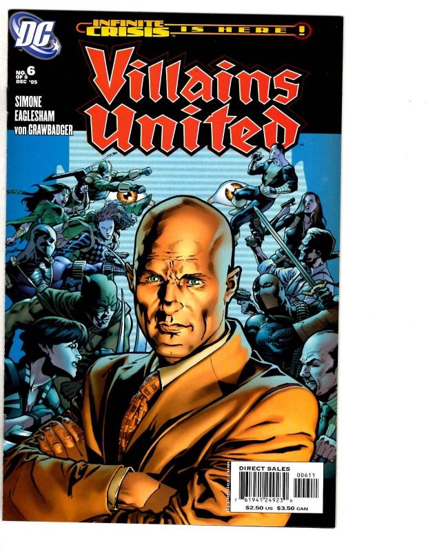 9 DC Comics Villains United # 1 5 6 + Day Of Vengeance # 1 (2) 2 3 4 5 CR23