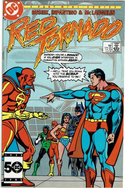 Red Tornado #1,2,3,4 Full Set, Mini-Series NM/NM-