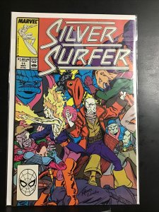 SILVER SURFER #11 (VF+) 1988 NOVA COVER & APPEARANCE! COPPER AGE MARVEL COMICS