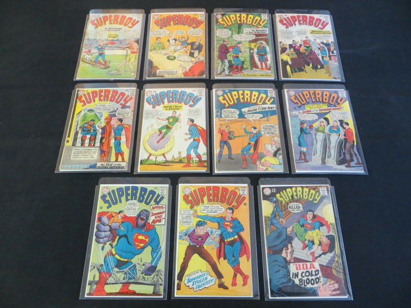 SUPERBOY #110 112 113 117 120-123 142 144 151 11 SILVER AGE COMIC LOT RUN