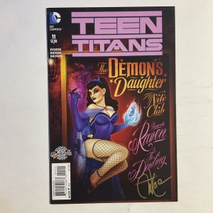 Teen Titans 11 2015 Signed by Ant Lucia Bombshells Variant DC Comics Nm
