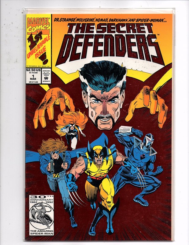 Marvel Comics Secret Defenders #1 Foil Enhanced Cover Wolverine Spider-Woman