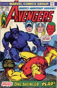 Avengers, The #136 FN ; Marvel | the Beast vs Iron Man
