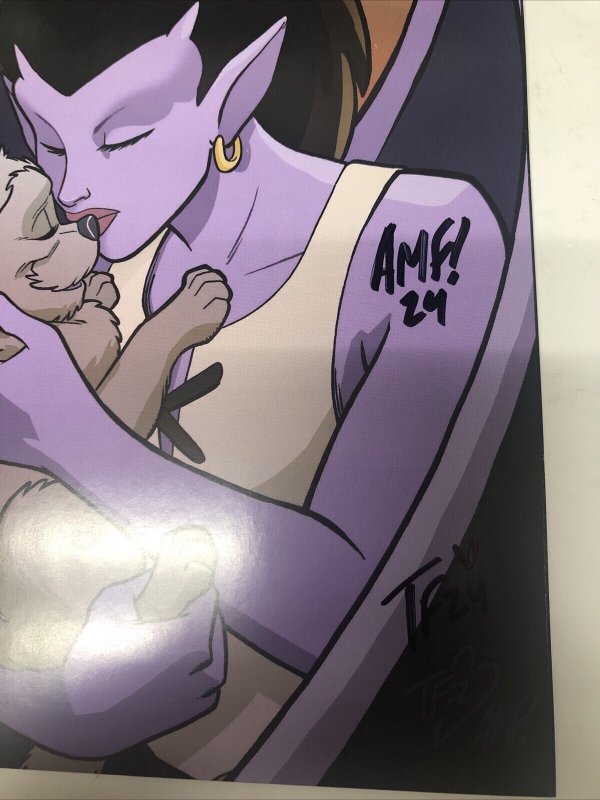 Gargoyles (2022) # 1 Virgin Varian signed Tony Fleecs * Trish Forstner *Dynamite