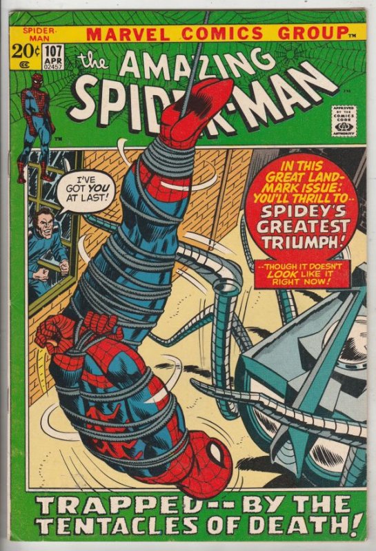 Amazing Spider-Man #107 (Apr-72) NM- High-Grade Spider-Man