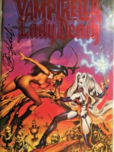 VAMPIRELLA and LADY DEATH LIMITED EDITION #0008 of 250 LOUIS SMALL SIGNED COA