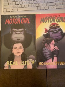 Motor Girl Trade Paperback Set 1,2  Complete Run  Terry Moore!