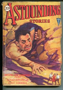 ASTOUNDING STORIES 03/1931-CLAYTON-WEIRD MENACE-GOLDEN ATOM-CUMMINGS-vg