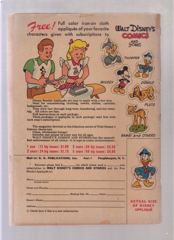 Walt Disney's Comics & Stories Vol. 9 #9 - Donald Duck (1.8) 1949