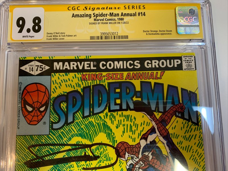 Amazing Spider-Man Annual (1980) # 14 (CGC 9.8 SS) Signed Miller |Doctor Strange