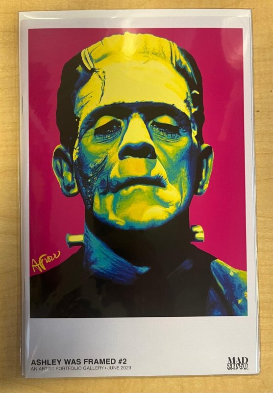 Mad Love Universal Monsters Set by Ashley Was framed Dracula Frankenstein Bride