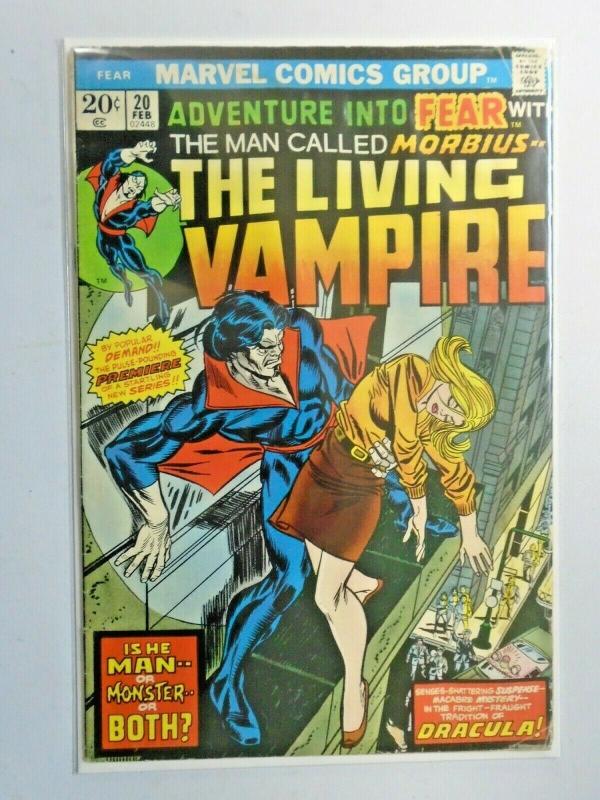 Fear #20 Morbius the Living Vampire! water damage 3.0 (1974)