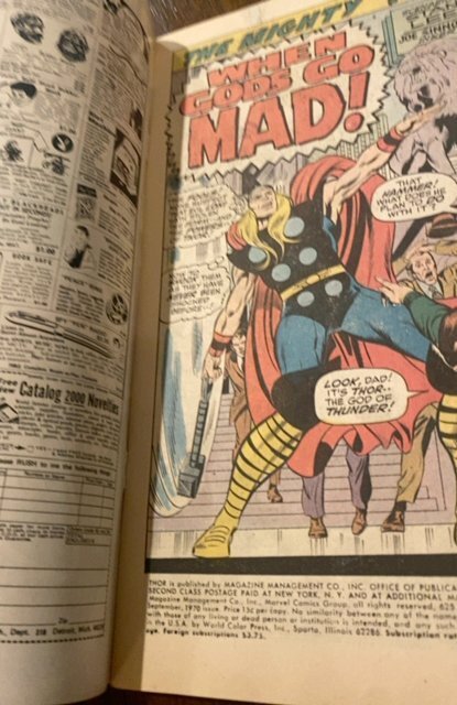 Thor #180 (1970)when a good goes mad mid upper grsde