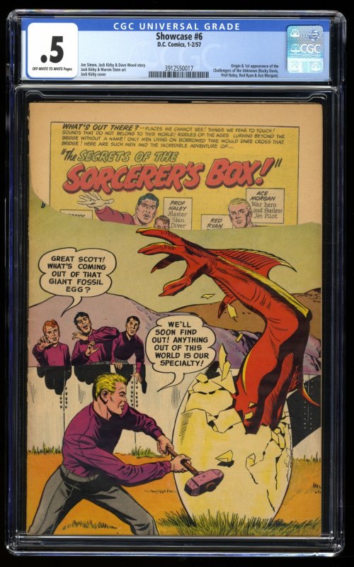 Showcase #6 CGC P 0.5 Complete! 1st Appearance Challengers of the Unknown!