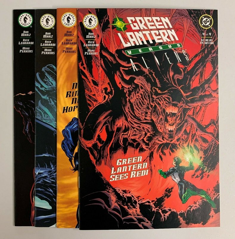 Green Lantern Vs. Aliens #1-4 (DC Dark Horse 2000) 1 2 3 4 Ron Marz (9.0+)