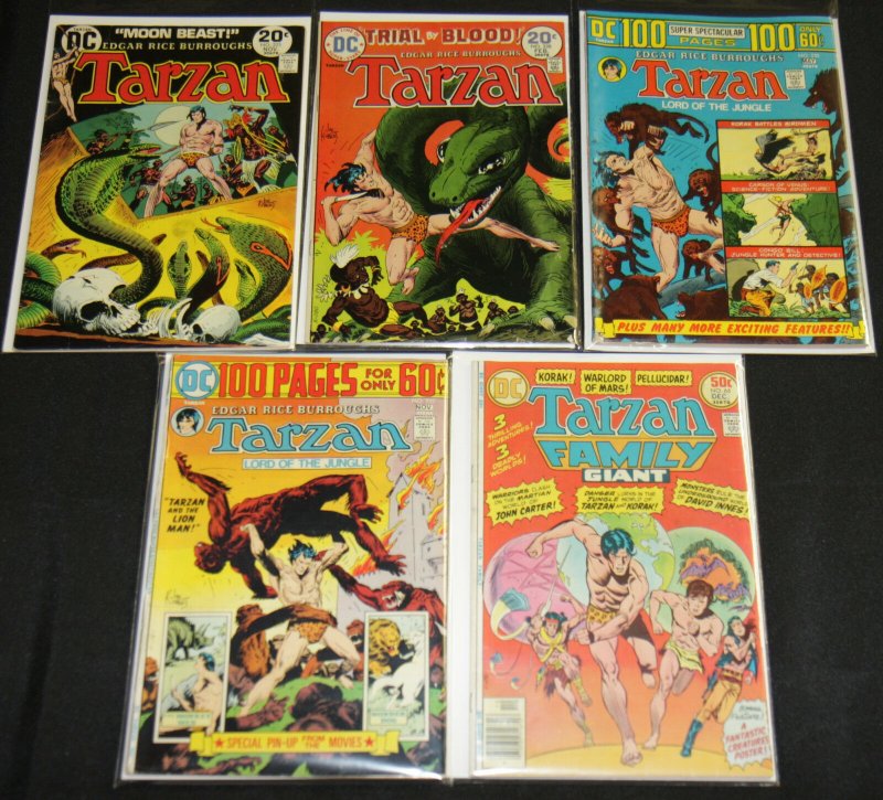 DC Bronze Age TARZAN TITLES 15pc Mid Grade Comic Lot (FN- to VF) Jungle Korak