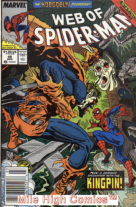 WEB OF SPIDER-MAN (1985 Series) (MARVEL) #39 Very Fine Comics Book  Comic  Books - Copper Age, Marvel, Spider-Man, Superhero / HipComic