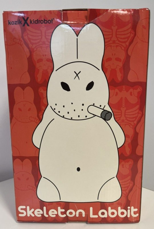 Kozik X Kidrobot 10 inch Skeleton Labbit Signed By Frank Kozik WH