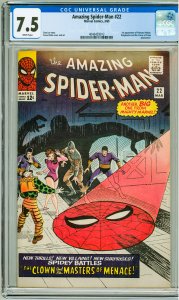 The Amazing Spider-Man #22 (1965) CGC 7.5! 1st Appearance of Princess Python!