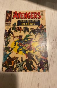 The Avengers #24 (1966)form the ashes of defeat feat Kang upper mid grade