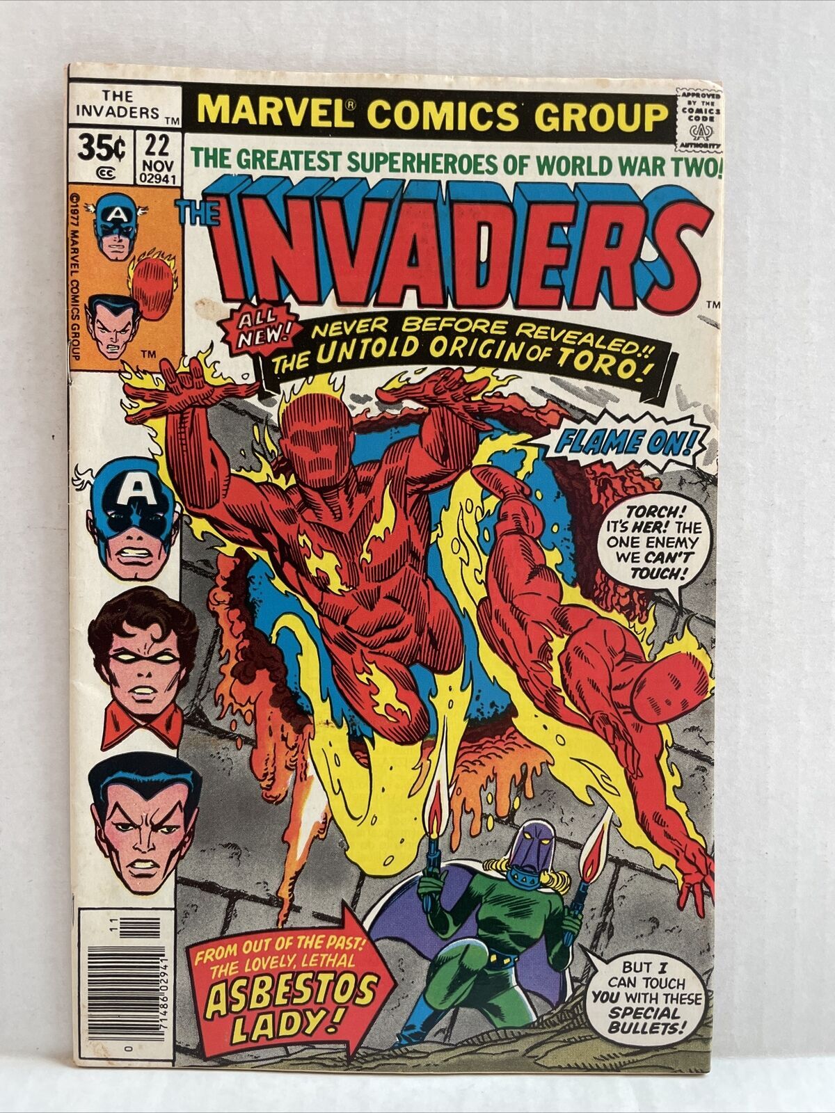 Invaders #8 NM- 9.2 1st Union Jack Cover, a Beautiful Classic Marvel Comics  c187 | Comic Books - Bronze Age, Marvel, Invaders, Superhero