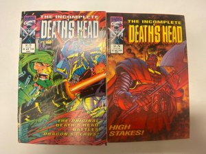 6 Incomplete Deaths Head MARVEL comic books #1 2 3 4 5 6 21 KM11